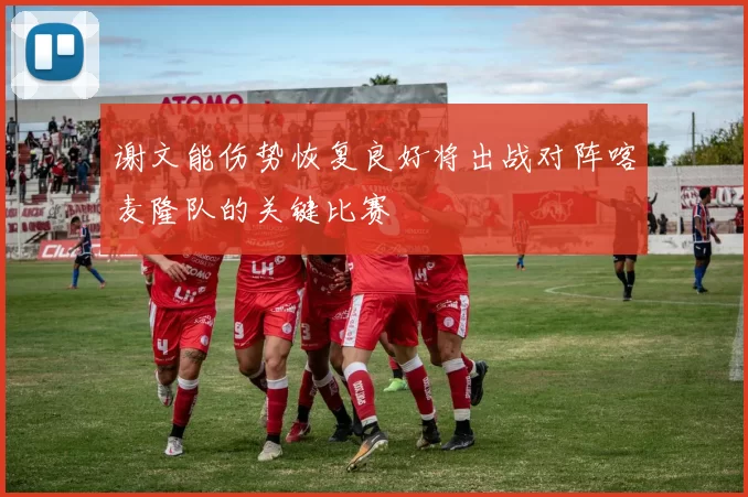 谢文能伤势恢复良好将出战对阵喀麦隆队的关键比赛